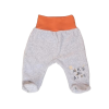EEVI Plüss bébi nadrág - Szürke / Narancs passzéval - "My Friendly..." 68