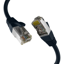 EFB CAT8.1 SCHWARZ 0,25m RJ45 PATCHKABEL S/FTP PIMF (EC020200299) kábel és adapter