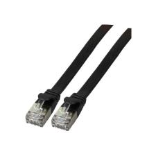 EFB RJ45 Flachpatchkabel U/FTP, Cat.6A, PVC, 3m, schwarz (K5545SW.3) kábel és adapter