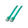 EFB RJ45 Flachpatchkabel U/FTP, Cat.6A, PVC, 5m, grün (K5545GN.5)