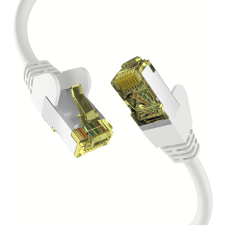 EFB S/FTP CAT6A Patch kábel 1m - Fehér kábel és adapter