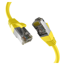 EFB S/FTP CAT8.1 Patch kábel 1m - Sárga kábel és adapter