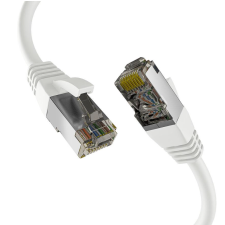 EFB S/FTP CAT8.1 Patch kábel 7.5m - Fehér kábel és adapter