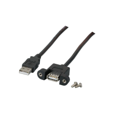 EFB USB2.0 Verlängerung A-A,St.-Einbaubuchse,1,0m,sw,Classic (K5291SW.1V2) kábel és adapter