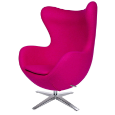  EGG WIDE karosszék fukszia.11 - gyapjú, acél lábazat bútor