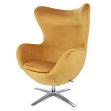  EGG WIDE VELVET karosszék mustárral bútor