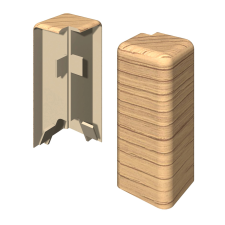 Egger külső sarok kocka 6 cm tölgy Cappuccino 2 db élvédő, sín, szegélyelem