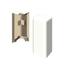 Egger Szegélyléc Külső sarkok Univerzális fehér 2 darab élvédő, sín, szegélyelem