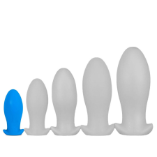 EggPlay Saurus Egg – prémium szilikon anális plug kicsi, kék anál