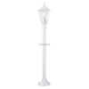 EGLO 22995 Kültéri álló E27 1x60W m:100cm d:20,5cm alumínium öntvény fehér, átlátszó üveg IP33 Laterna 5