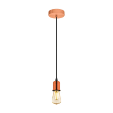 EGLO 32539 függeszték E27 1x60W csiszolt vörösréz/fekete Yorth világítás