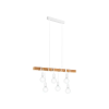 EGLO 33165 függeszték E27 6x60W fehér/tölgy Townshend