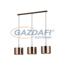 EGLO 39357 függeszték E27 3x60W barna/vörösréz Saganto világítás