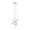 EGLO -39547 MONTEFIO 2 Króm színű Függeszték 17xLED 85W IP20