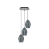EGLO 39565 Függeszték E27 3x60W átlfekete Estanys