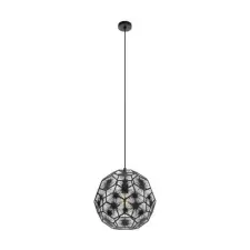 EGLO 39618 Függeszték E27 1x60W 41cm fek Skoura1 világítás