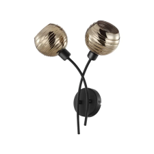 EGLO 39692 Fali E27 2x40W fekete/arany Creppo világítás