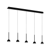 EGLO 39712 LED függeszték 5x4,5W fekete Nucetto