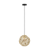 EGLO 39754 Függ E27 1x60W 30cm fekete/réz Skoura