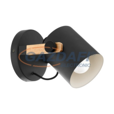 EGLO 43046 Fali lámpa E27 1x28W fekete/fa Hornwood világítás