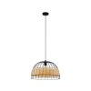 EGLO 43312 Függ.E27 1x40W 50cmfekete/rattanAnwick