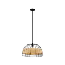 EGLO 43312 Függ.E27 1x40W 50cmfekete/rattanAnwick világítás