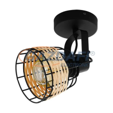 EGLO 43324 Fali E27 1x40W fekete/rattan Anwick világítás
