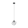 EGLO 43358 Függeszték E27 1x60W fekete Straiton