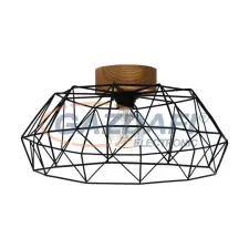 EGLO 43363 Mennyezeti E27 1x60W fekete/fa Padstow világítás