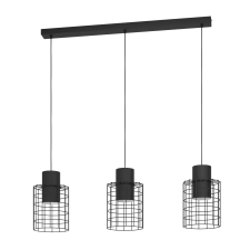 EGLO 43626 Függeszték E27 3x40W fekete Milligan világítás