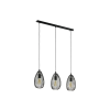 EGLO 49142 függeszték E27 3x60W fekete Clevedon