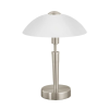 EGLO 85104 asztali E14 1*60W 35cm m.nikkel Solo 1