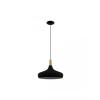  EGLO 900163 Függeszték 1xE27 Ø400 fek/fa Sabinar