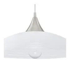 EGLO 91496 Függ. E27 1x60W m.nikkel/fehér Lazolo világítás