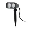EGLO 93385 Kültéri LED leszúrható GU10 2x3W 11,5*11,5*18,0cm műanyag fekete, 2m kábel, IP44 Nema 1