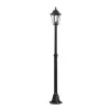 EGLO 93464 Kültéri álló E27 1x60W m:200cm d:23cm alumínium öntvény fekete, átlátszó üveg IP44 Navedo