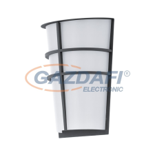 EGLO 94138 LED-es kültéri fali 2x2,5W IP44 antracit/fehér Breganzo kültéri világítás