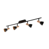 EGLO 94587 Led mennyezeti GU10 4x3,3W fekete/réz Barnham
