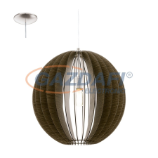 EGLO 94636 Függeszték E27 1x60W barna 50cm Cossano világítás