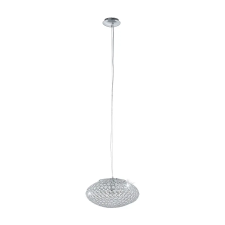 EGLO 95286 Függeszték E27 1x60W króm/kristály Clemente világítás