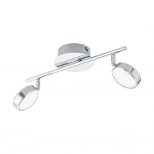 EGLO 95629 SALTO beltéri LED-es spot lámpa, króm színben, MAX 2X5,4W teljesítménnyel, LED fényforrással ( nem cserélhető ), 3000K színhőmérséklettel, kapcsoló nélkül, IP20 védettséggel ( EGLO 95629 ) világítás