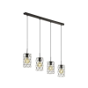 EGLO 97066 Függeszték E27 4x60W barna Estevau