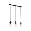 EGLO 97367 függeszték E27 3x60W fekete/átlátszó Montefino