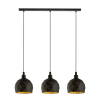 EGLO 97846 függeszték E14 3x40W fekete/arany Roccaforte