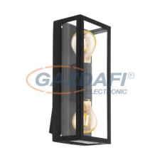 EGLO 98273 kültéri fali lámpa E27 2x60W fekete Alamonte1 kültéri világítás