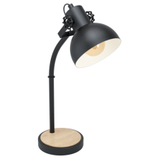 EGLO Asztali E27 1x28W fekete/fa Lubenham világítás