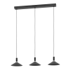 EGLO Conomavilla-Z fekete LED függesztett lámpa (EG-902184) LED 3 izzós IP20