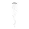 EGLO Corliano 1 króm-átlátszó LED függesztett lámpa (EGL-39546) LED 17 izzós IP20