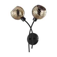 EGLO Creppo fekete-arany falikar (EGL-39692) E14 2 izzós IP20 világítás