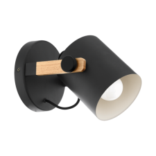 EGLO Fali E27 1x28W fekete/fa Hornwood világítás